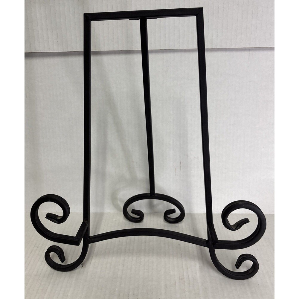 Rustic Decor Iron Metal Display Stand Easel Plate /Art Holder Foldable Tripod